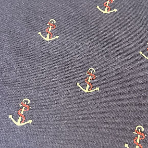 Vintage Polo Ralph Lauren Shirt Mens XL Blue Anchors AOP Boating Geometric - Picture 5 of 13